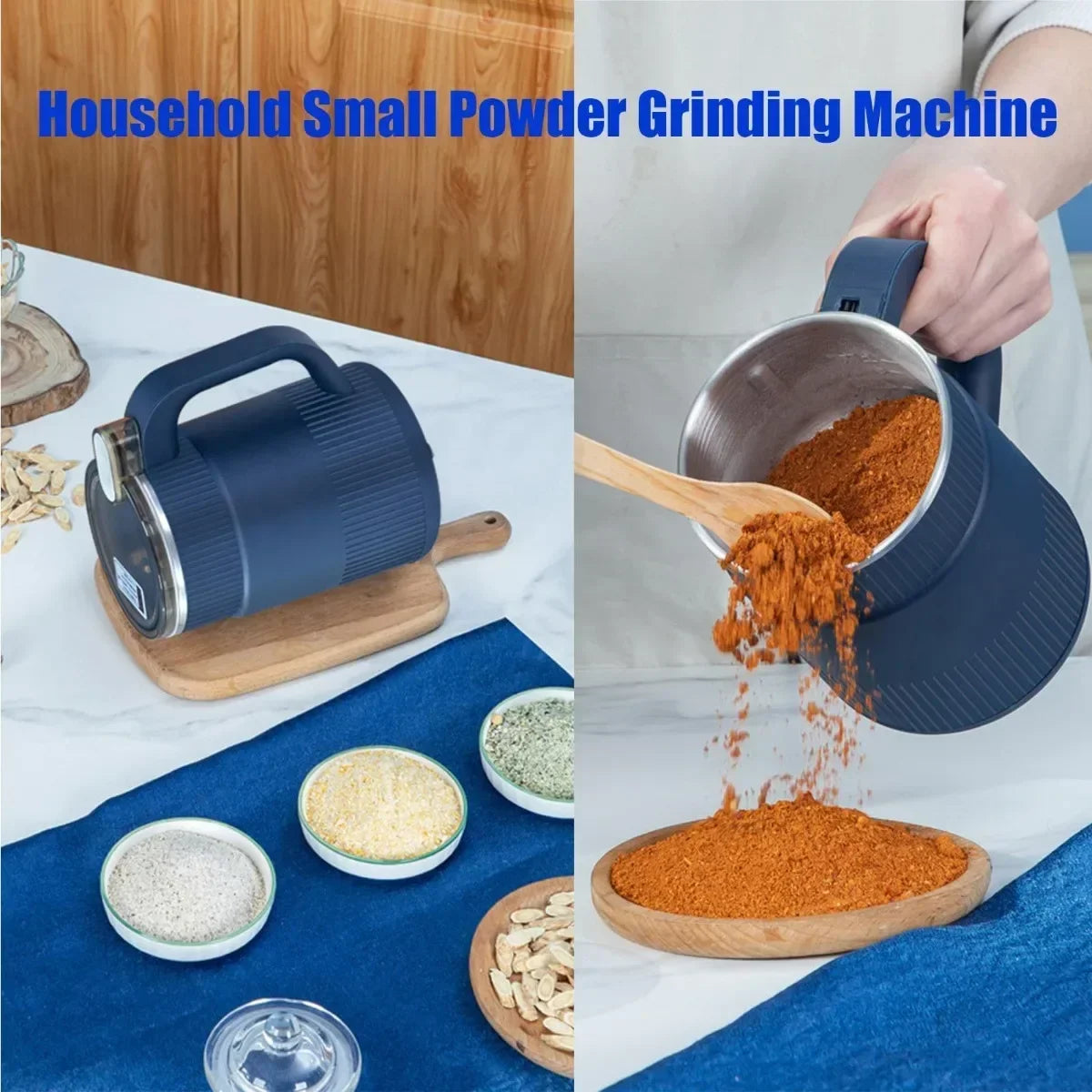 Electric Coffee and Grain Grinder 500ml – Stainless Steel Mill Machine for Beans, Spices & Kitchen Use