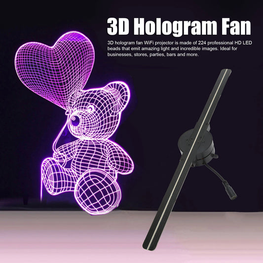 HoloFan : écran holographique 3D avec WiFi